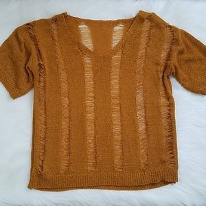 Mustard Knit Top